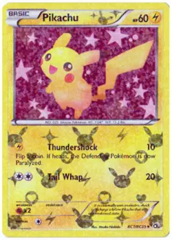 Moderately Played, English - 1 x Pokemon Pikachu - RC7/RC25 - Uncommon Legendary - Image 1