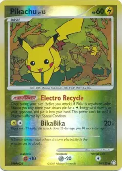 Moderately Played, English - 1 x Pokemon Pikachu - 94/123 - Common - Reverse Hol - Image 1