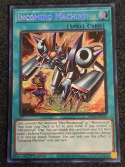 Yugioh Incoming Machine! MP25-EN111 1st Edition Prismatic Secret Rare NM - Image 1