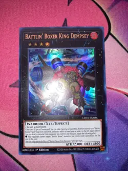 Battlin' Boxer King Dempsey LD10-EN036 Ultra Rare 1st Edition Near Mint Yugioh - Image 2