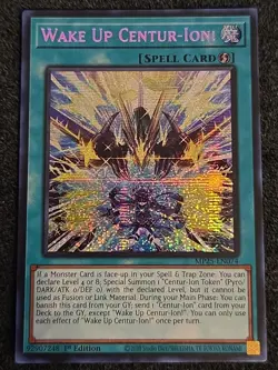 Yugioh Wake Up Centur-Ion! MP25-EN074 1st Edition Prismatic Secret Rare NM - Image 1