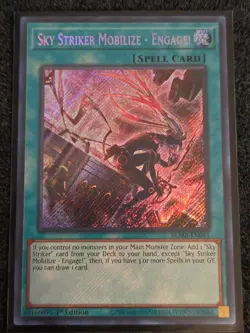 Sky Striker Mobilize - Engage! Secret Rare BLMR-EN091 Yugioh alt Art - Image 1