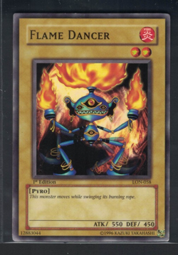 Yugioh Flame Dancer LON-058 Common 1st Edition LP - Image 1