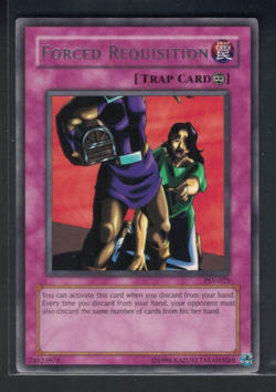 Yugioh Forced Requisition PSV-025 Rare Unlimited LP - Image 1