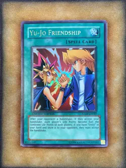 Yugioh Yu-Jo Friendship JUMP-EN007 Ultra Rare Limited Edition LP - Image 1