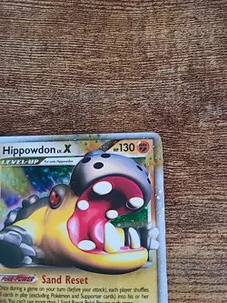 Hippowdon LV. X 107/111 Pokemon Card Holo Foil 2009 Rising Rivals Lv X LP - Image 4