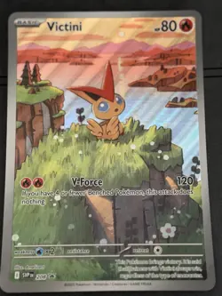 JUMBO Victini 208 Victini Box Promo Holo Full Art NM Pokemon Card 2025 - Image 1