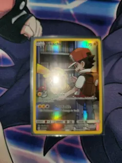 Pikachu 241/236 (Secret Rare) Pokemon Cosmic Eclipse Card # 241 (Ash Art) NM/M - Image 1