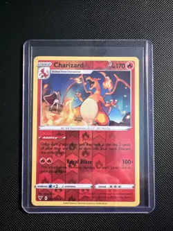 Pokemon TCG Charizard Reverse Holo Card 025/185 Vivid Voltage NM - Image 1