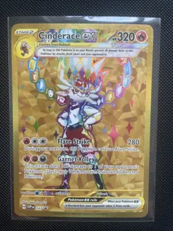 Cinderace EX Black Star Promo Pokemon Card, Scarlet And Violet Promo, SVP163 - Image 1