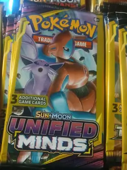 Pokemon Sun & Moon Unified Minds 3 Card Mini Booster Pack - Image 4