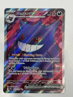 Pokemon Gengar EX Temporal Forces Ultra Rare Holo Card 193/162 Near Mint - Image 1