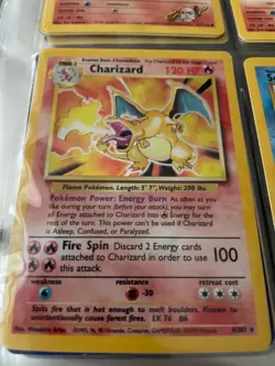 Pokemon collection personal binder #366 cards with a Charizard, Raichu, & more - Image 1
