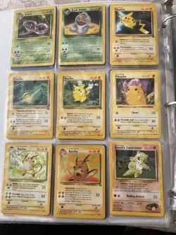 Pokemon collection personal binder #366 cards with a Charizard, Raichu, & more - Image 5