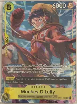 Monkey.D.Luffy (Illustration Box Vol.3) OP07-109 One Piece Promotion Cards Foil - Image 1