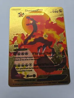 Pokemon Charizard VMAX 586HP Gold Foil Fan Art Card SMP 26-44 🔥🔥🔥 - Image 1
