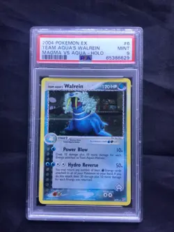 Pokemon Cards: EX Magma vs. Aqua Rare Holo: Team Aqua's Walrein 6/95 PSA 9 - Image 1