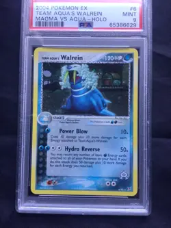 Pokemon Cards: EX Magma vs. Aqua Rare Holo: Team Aqua's Walrein 6/95 PSA 9 - Image 2