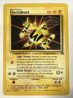Pokemon Electabuzz Promo Card Kids WB Presents Pokemon The First Movie #2 - Image 1