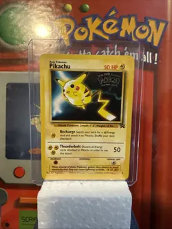 PIKACHU Promo Card #4 Kid's WB Presents The First Movie 1999 Pokemon - Image 1