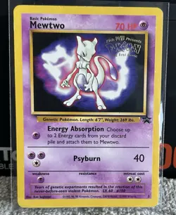 Pokemon TCG Mewtwo #3 WB Kids Presents the First Movie Card - Image 1