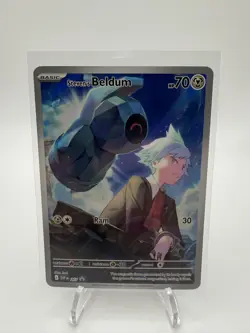 Pokemon TCG Steven's Beldum SVP207 Scarlet & Violet Promo Card Full Art - Image 1