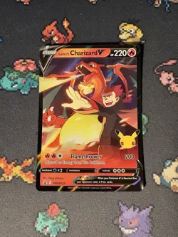 Pokemon Cards Lance’s Charizard V SWSH133 Celebrations Promo - (NM) #5 - Image 1
