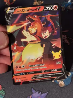 Pokemon Cards Lance’s Charizard V SWSH133 Celebrations Promo - (NM) #5 - Image 2