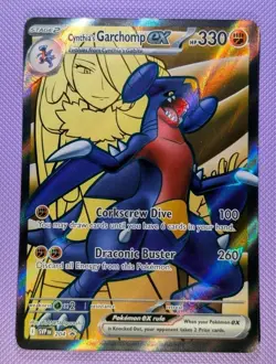 Cynthia's Garchomp ex 204 Sv: Scarlet & Violet Promo Cards Holo Pokemon TCG (NM) - Image 1