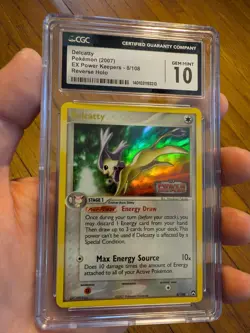 (POP 12) CGC 10 GEM MINT Delcatty Power Keepers 8/108 Holo Stamped Pokemon CARD - Image 1