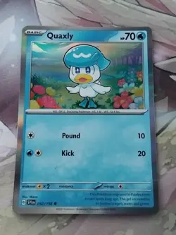 Pokemon - Quaxly Mirage Holo - 052/198 - Scarlet & Violet - SV1EN - Promo Card - Image 1