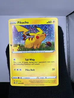 Pikachu SWSH039 General Mills US Black Star Promo 25th Stamped Pokemon Card Holo - Image 1
