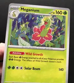 Meganium Playset 010/132 Mega Evolution Pokemon Cards RARE NON-HOLO Playable - Image 4