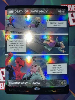 MTG The Death of Gwen Stacy 0223 *FOIL* (Borderless) Marvel's Spider-Man Magic - Image 1