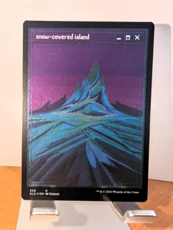 Snow-Covered Island #326 (PixelSnowLands.jpg) (Foil Etched) Secret Lair Drop - Image 1