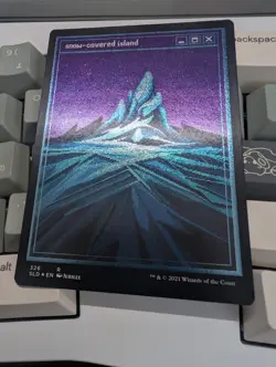 Snow-Covered Island #326 (PixelSnowLands.jpg) (Foil Etched) Secret Lair Drop - Image 2