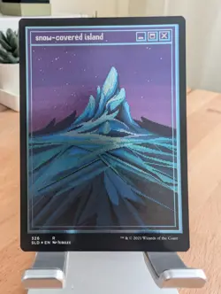 Snow-Covered Island #326 (PixelSnowLands.jpg) (Foil Etched) Secret Lair Drop - Image 3