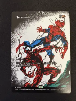 Terminate (Borderless) 0040 (M) MTG Marvel's Spider-Man Eternal-Legal (MAR) - Image 1