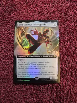 Iron Spider Stark Upgrade 0279 Foil Extended Art Marvels Spider-Man - Image 1