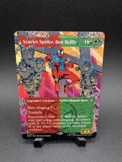 Scarlet Spider, Ben Reilly 2025 Magic the Gathering Spider-Man Rare Foil - Image 1