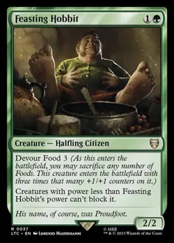 2x Feasting Hobbit LTC LP MTG - Image 1