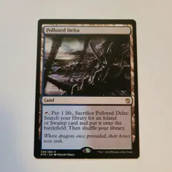 Magic the Gathering - Polluted Delta - Khans of Tarkir - LP ( Lightly Played) - Image 1