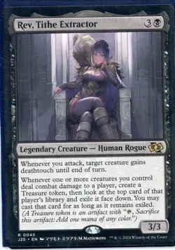 2024 Magic the Gathering Rev Tithe Extractor Legendary Creature Human Rogue - Image 1