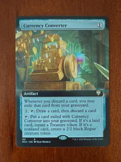 Currency Converter (Extended Art) #181 (NM) Streets New Capenna NCC Magic MTG - Image 1