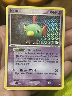 Pokemon Natu Reverse Holo Card 66/107 Deoxys Damaged - Image 1