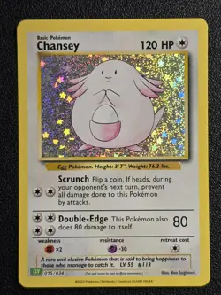 Pokemon Classic Collection English - CHANSEY HOLO - CLV 015/034 - NM - Image 1