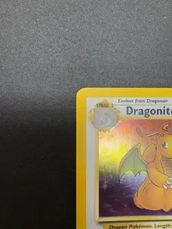 Pokemon TCG Dragonite Fossil Holo Unlimited Rare Card 4/62 LP Vintage - Image 2