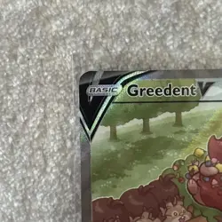 Holo Greedent V Alternate Full Art 257/264 Ultra Rare Fusion Strike Pokemon TCG - Image 3