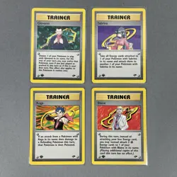 Kanto Gym Leaders NM Non-Holo Rare Gym Challenge Pokemon - Sabrina Giovanni - Image 1