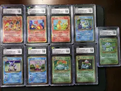 Pokemon TCG Classic: Original 9 Holo (JPN) Charizard Blastoise Venusaur CGC 10s - Image 1